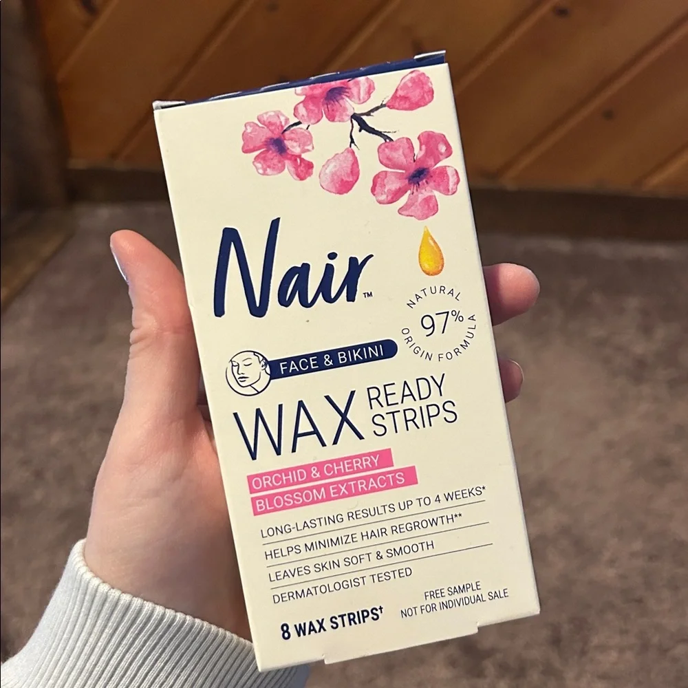 Nair body cream and wax hair removal strips bundle